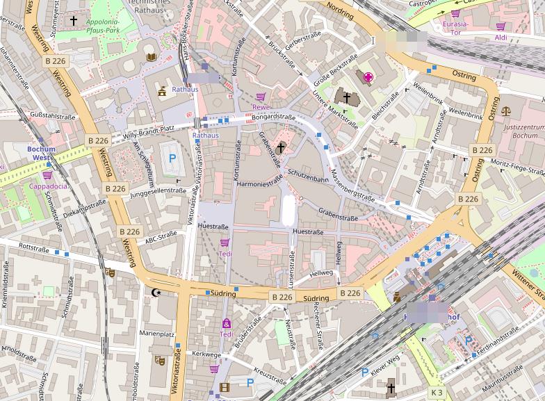 Bild zur Frage: Um welche Stadt handelt es sich bei dieser Karte?